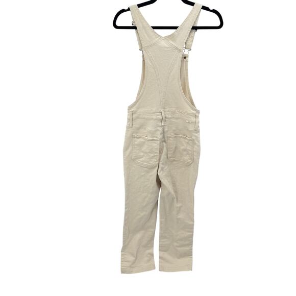 MOTHER Superior‎ Overalls The Patch Pocket Overall Ankle Women's Size XS Cream - Picture 4 of 12